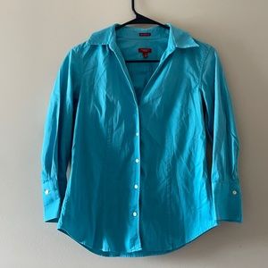 Talbots professional turquoise top